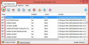 Firewall App Blocker Add Application